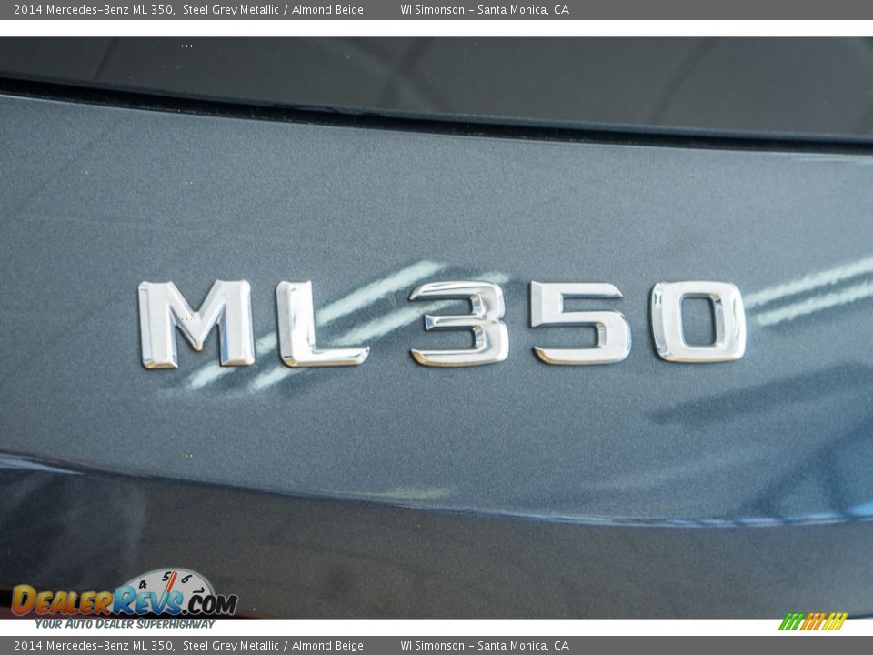 2014 Mercedes-Benz ML 350 Steel Grey Metallic / Almond Beige Photo #6