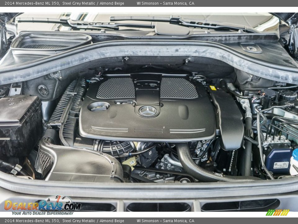 2014 Mercedes-Benz ML 350 Steel Grey Metallic / Almond Beige Photo #8