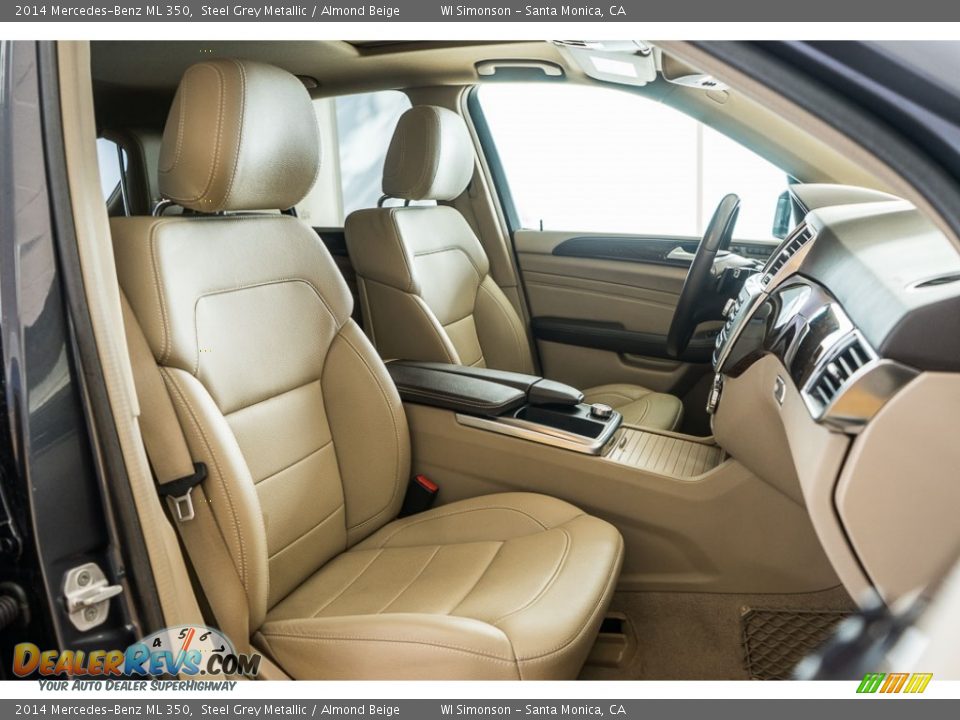 2014 Mercedes-Benz ML 350 Steel Grey Metallic / Almond Beige Photo #11