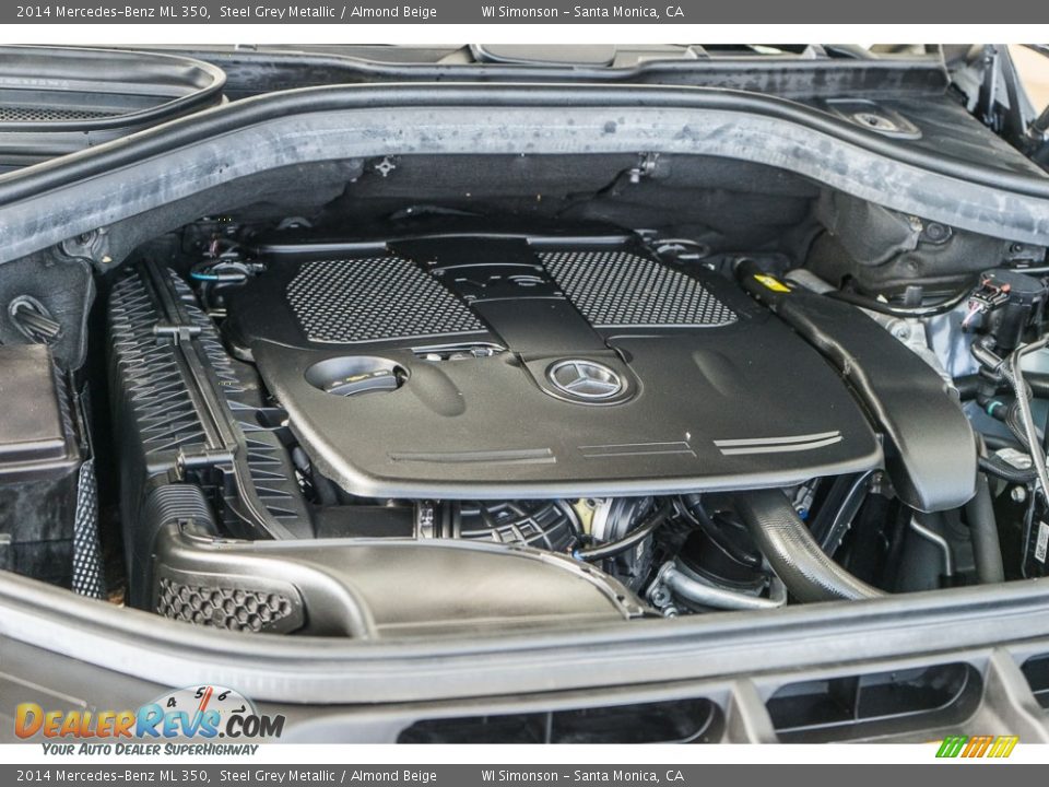 2014 Mercedes-Benz ML 350 Steel Grey Metallic / Almond Beige Photo #22