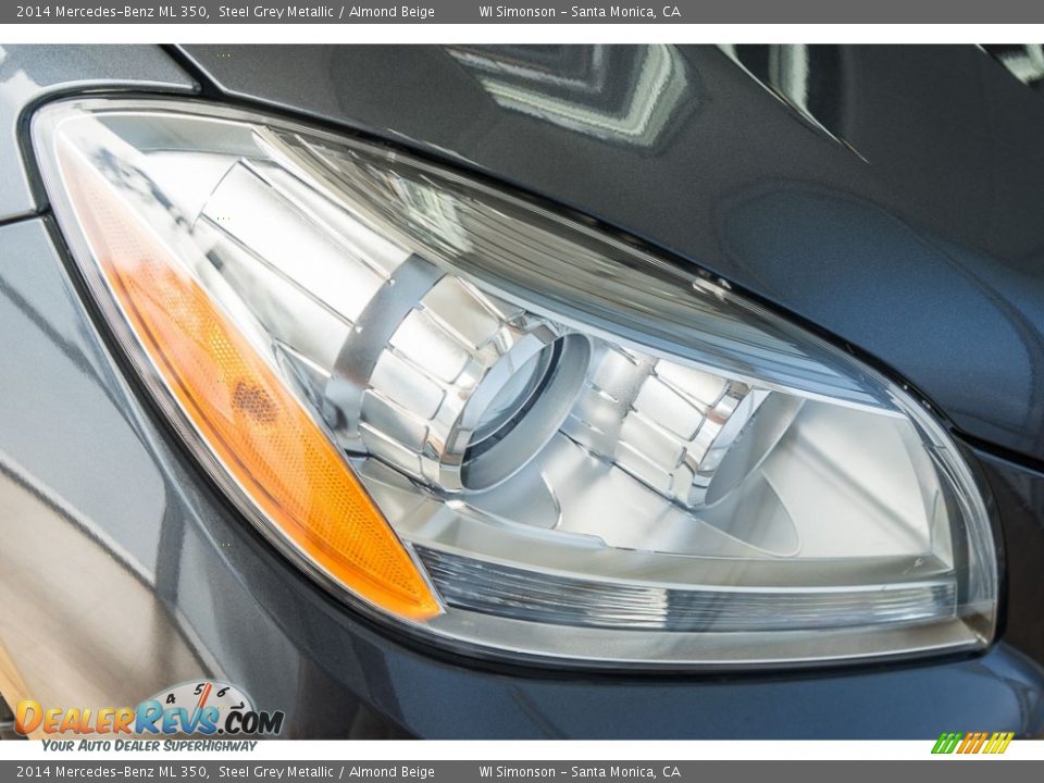2014 Mercedes-Benz ML 350 Steel Grey Metallic / Almond Beige Photo #23