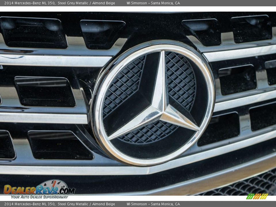 2014 Mercedes-Benz ML 350 Steel Grey Metallic / Almond Beige Photo #24