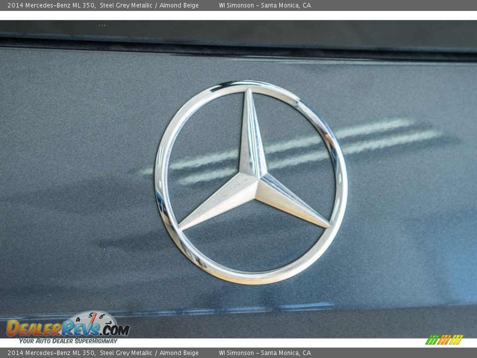 2014 Mercedes-Benz ML 350 Steel Grey Metallic / Almond Beige Photo #26