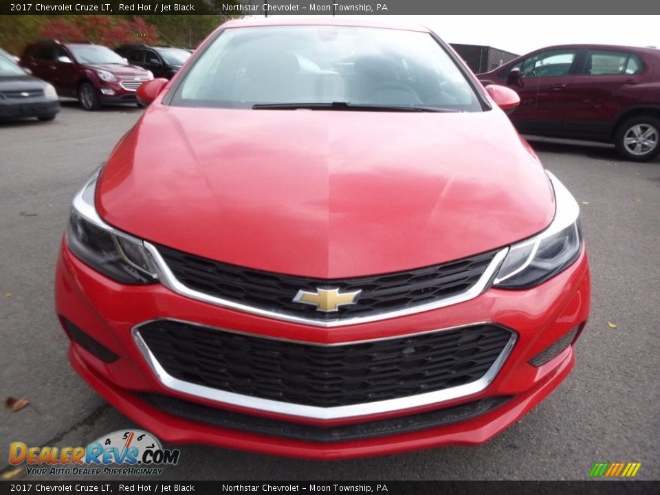 2017 Chevrolet Cruze LT Red Hot / Jet Black Photo #2