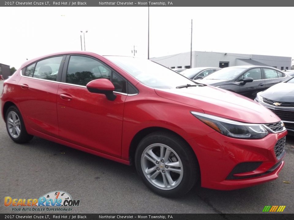 2017 Chevrolet Cruze LT Red Hot / Jet Black Photo #3