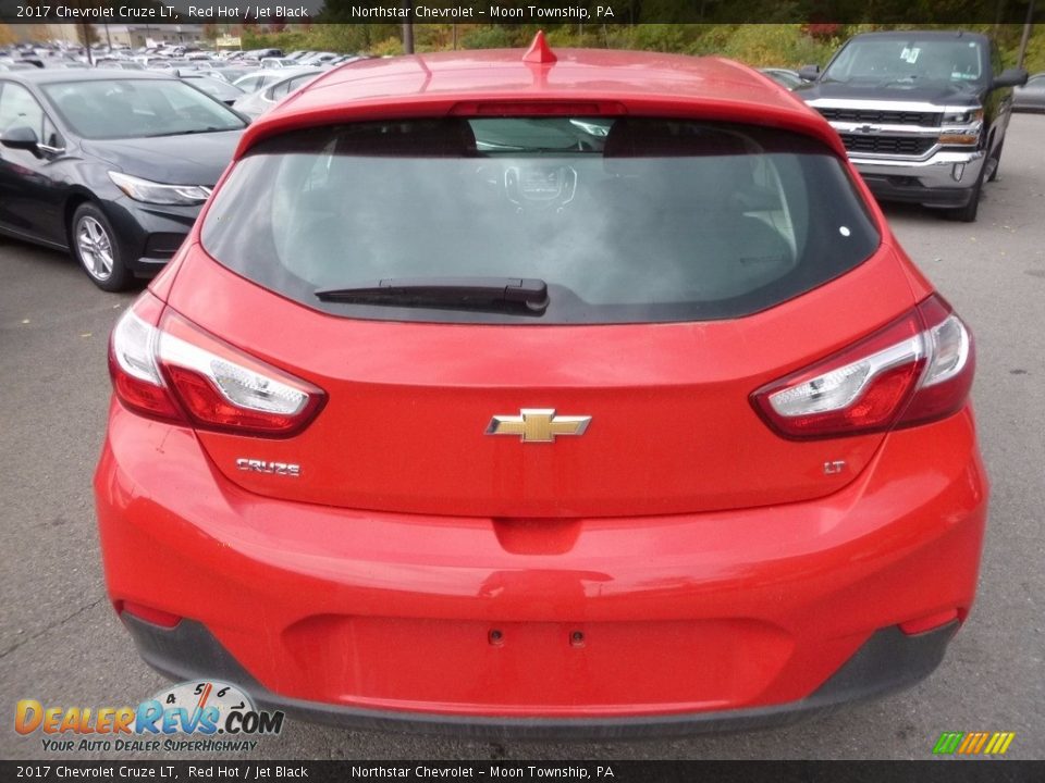 2017 Chevrolet Cruze LT Red Hot / Jet Black Photo #6