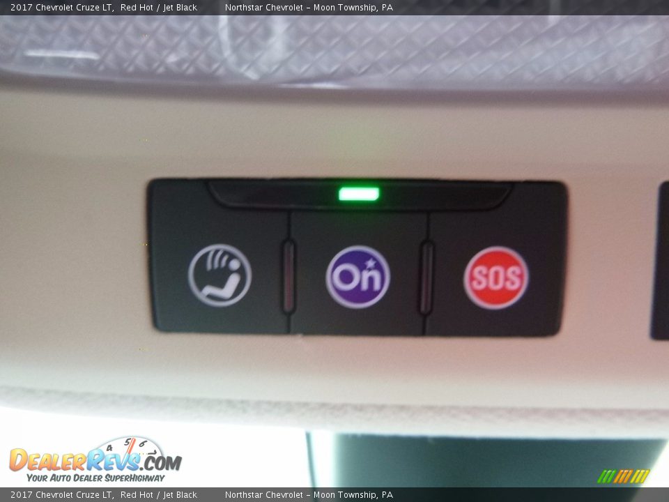 2017 Chevrolet Cruze LT Red Hot / Jet Black Photo #19
