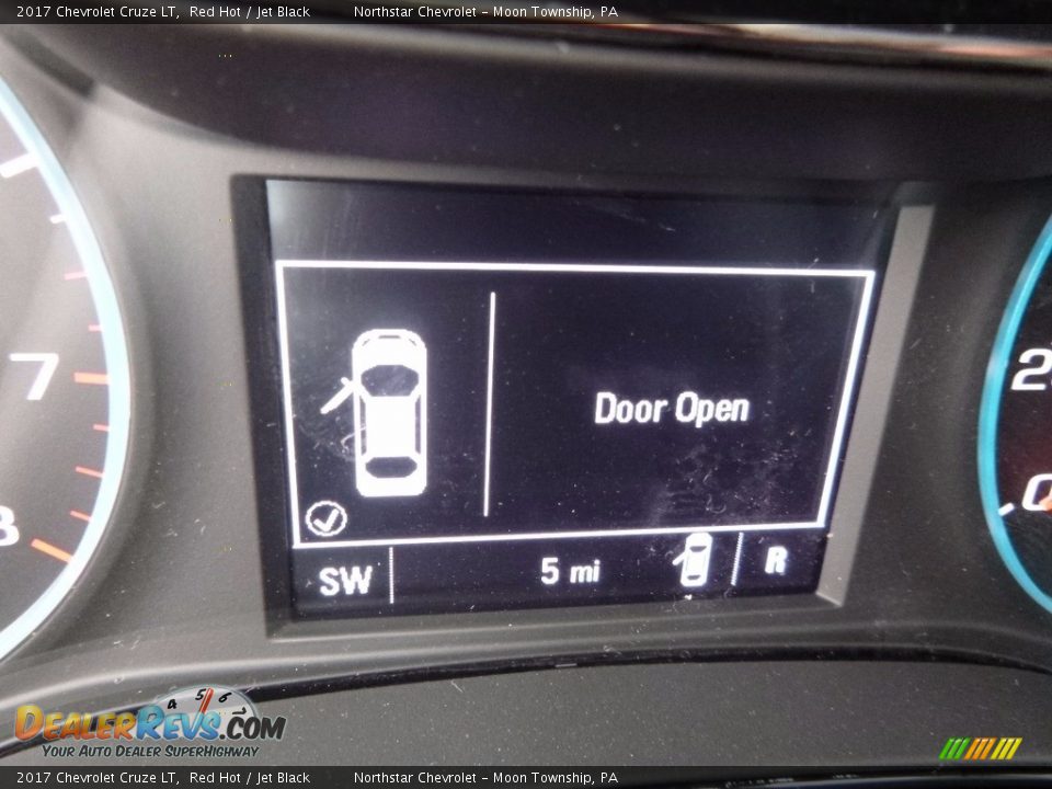 2017 Chevrolet Cruze LT Red Hot / Jet Black Photo #20