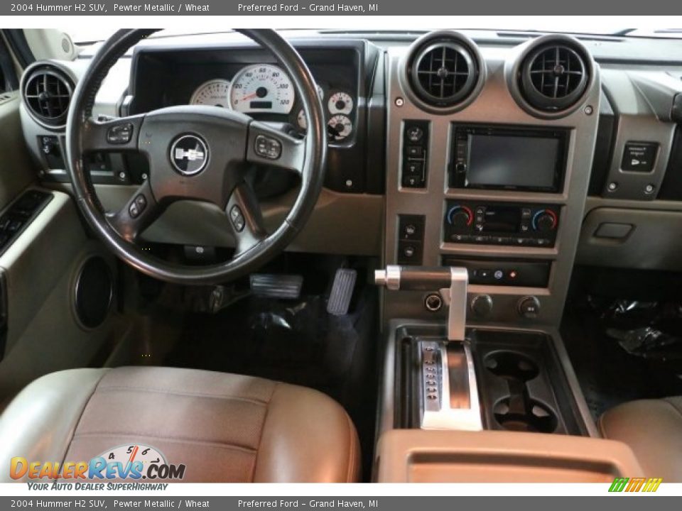 2004 Hummer H2 SUV Pewter Metallic / Wheat Photo #2