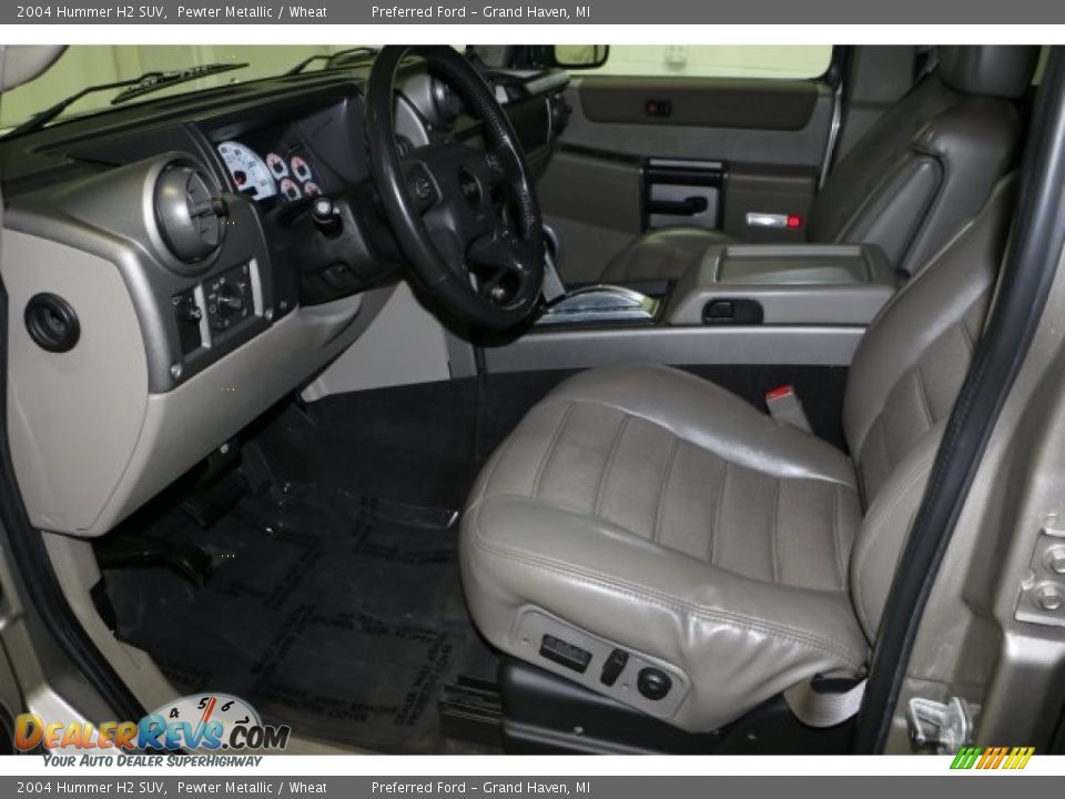 2004 Hummer H2 SUV Pewter Metallic / Wheat Photo #5