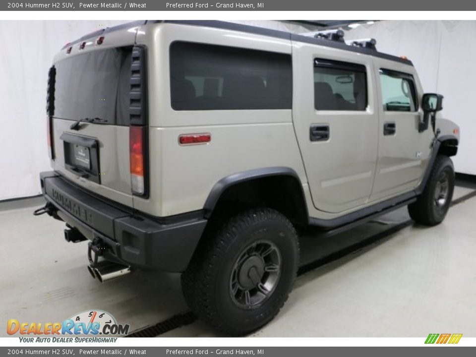 2004 Hummer H2 SUV Pewter Metallic / Wheat Photo #24