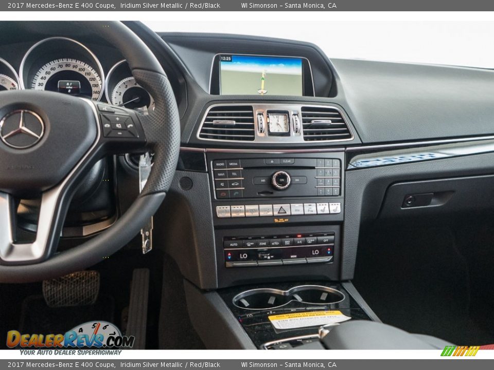 2017 Mercedes-Benz E 400 Coupe Iridium Silver Metallic / Red/Black Photo #7