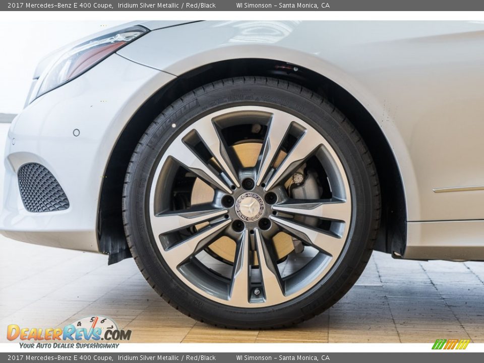 2017 Mercedes-Benz E 400 Coupe Iridium Silver Metallic / Red/Black Photo #10