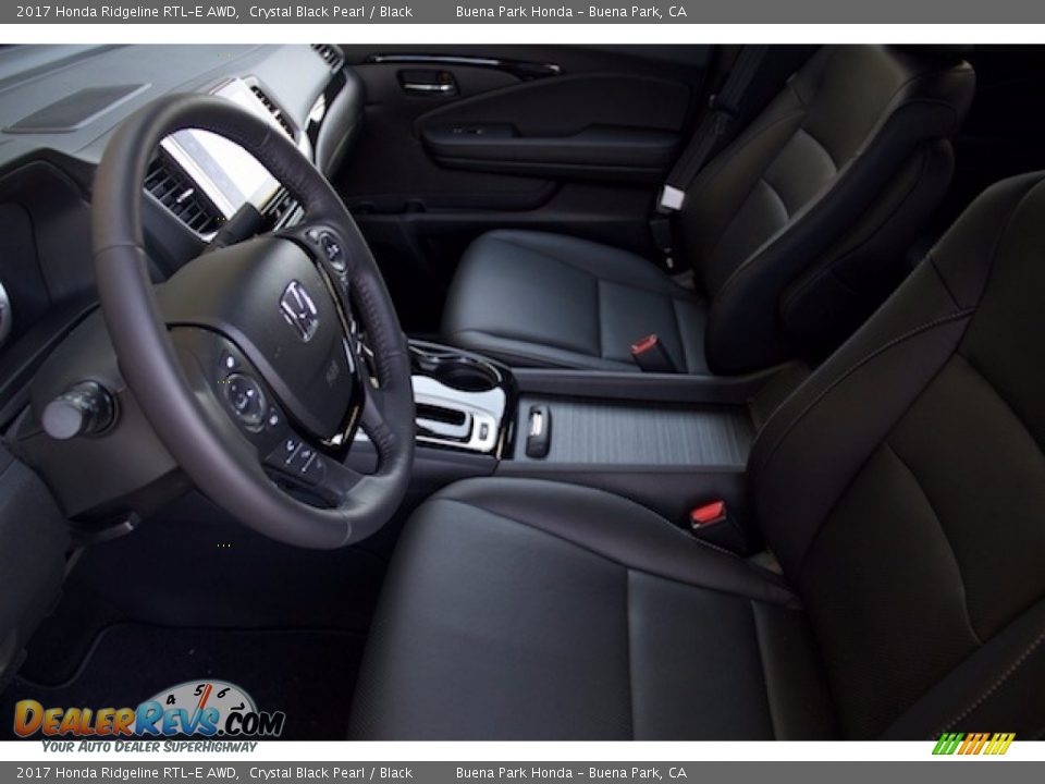 2017 Honda Ridgeline RTL-E AWD Crystal Black Pearl / Black Photo #8