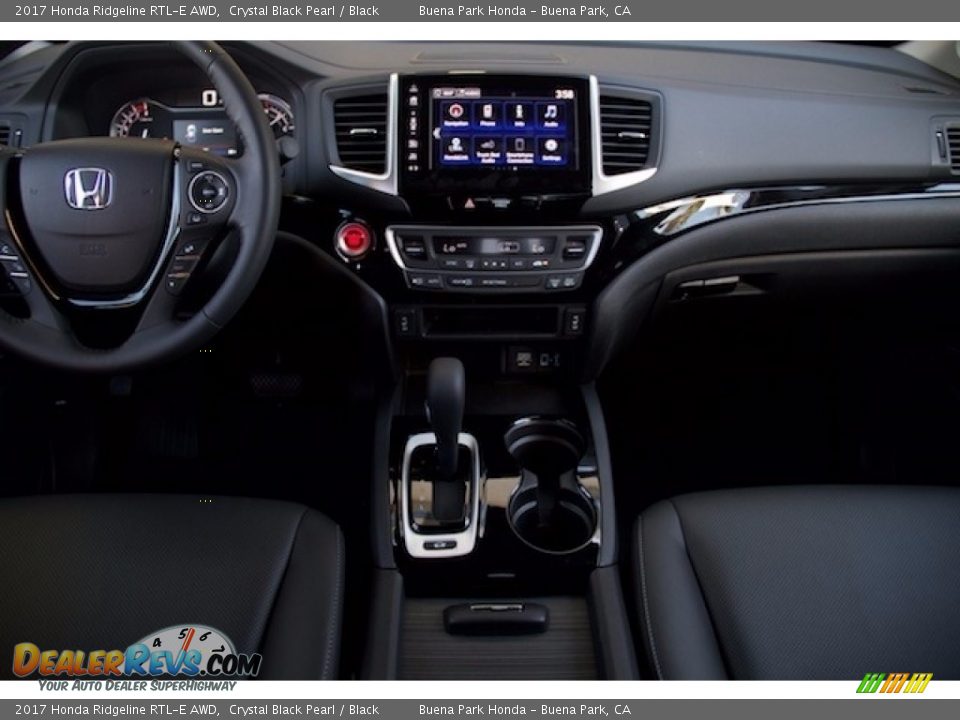 2017 Honda Ridgeline RTL-E AWD Crystal Black Pearl / Black Photo #12