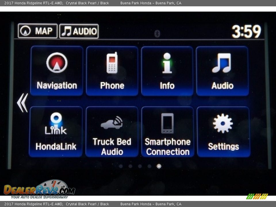 2017 Honda Ridgeline RTL-E AWD Crystal Black Pearl / Black Photo #15