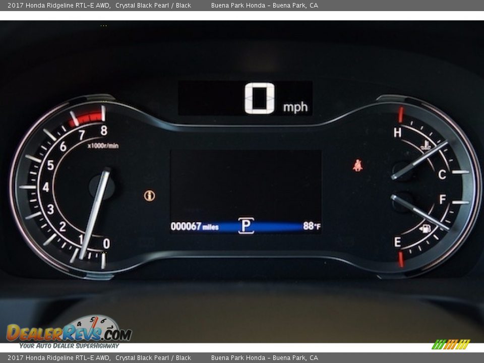 2017 Honda Ridgeline RTL-E AWD Crystal Black Pearl / Black Photo #16