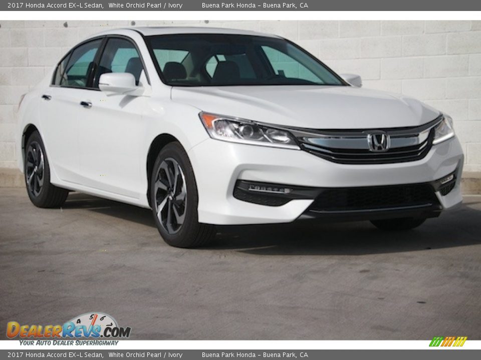 2017 Honda Accord EX-L Sedan White Orchid Pearl / Ivory Photo #1