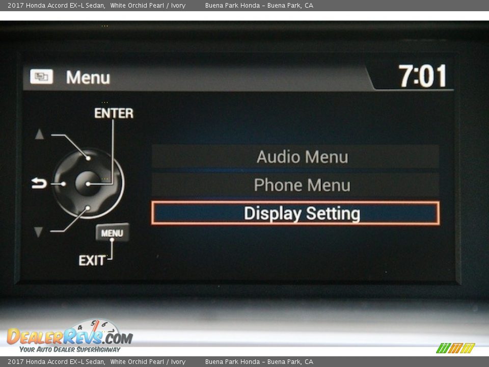 2017 Honda Accord EX-L Sedan White Orchid Pearl / Ivory Photo #18