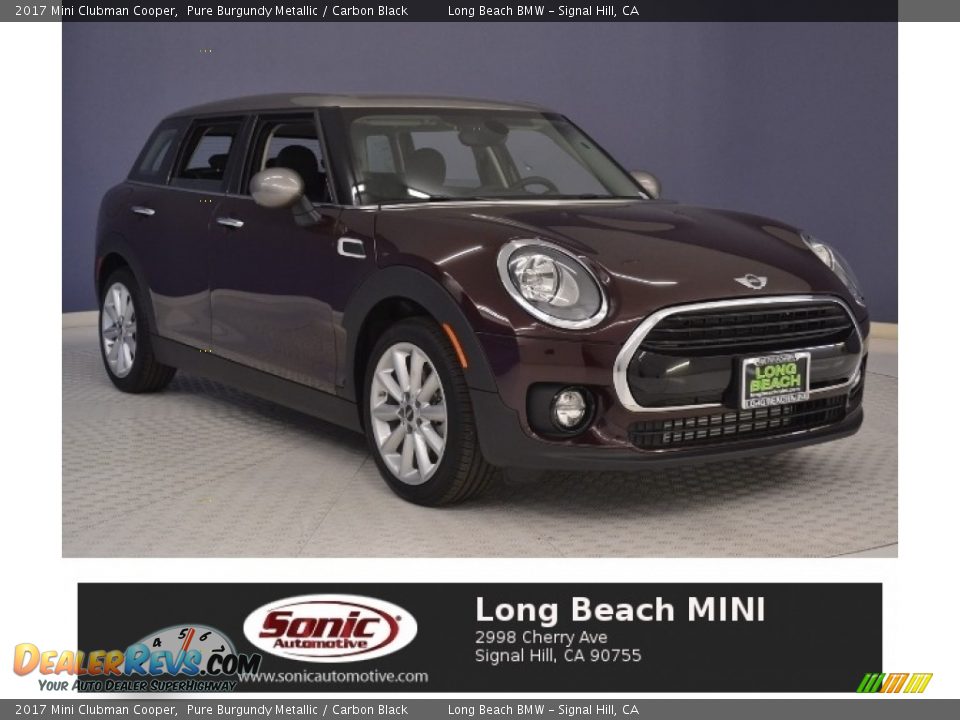 2017 Mini Clubman Cooper Pure Burgundy Metallic / Carbon Black Photo #1