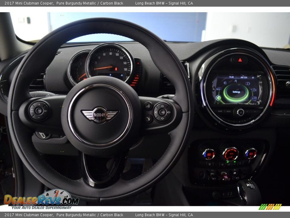 2017 Mini Clubman Cooper Pure Burgundy Metallic / Carbon Black Photo #13