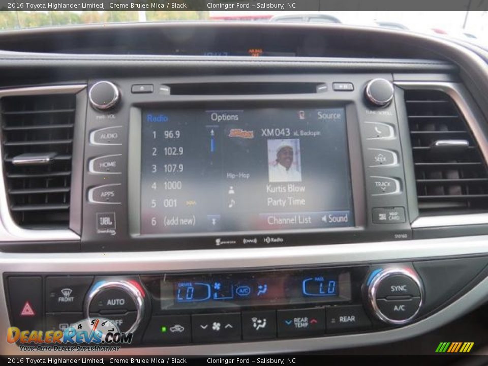 2016 Toyota Highlander Limited Creme Brulee Mica / Black Photo #20