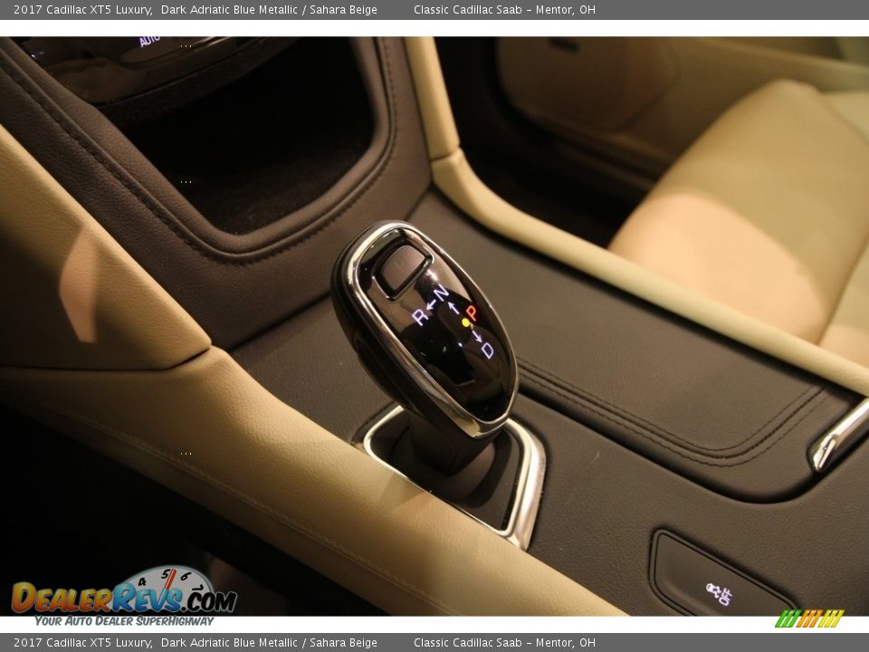 2017 Cadillac XT5 Luxury Dark Adriatic Blue Metallic / Sahara Beige Photo #11