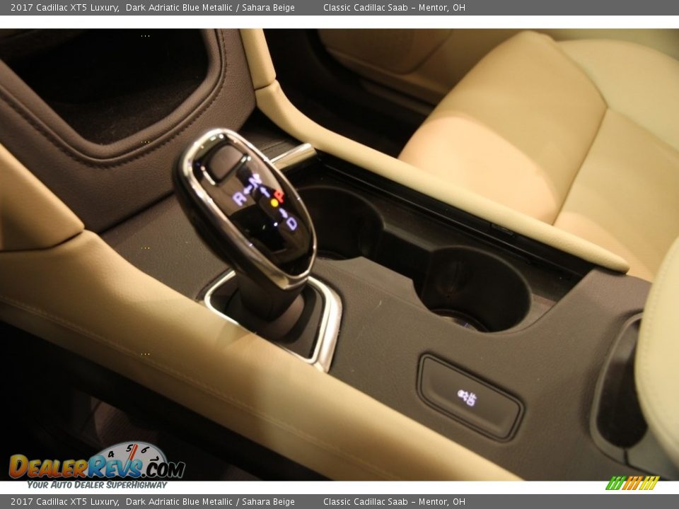 2017 Cadillac XT5 Luxury Dark Adriatic Blue Metallic / Sahara Beige Photo #12