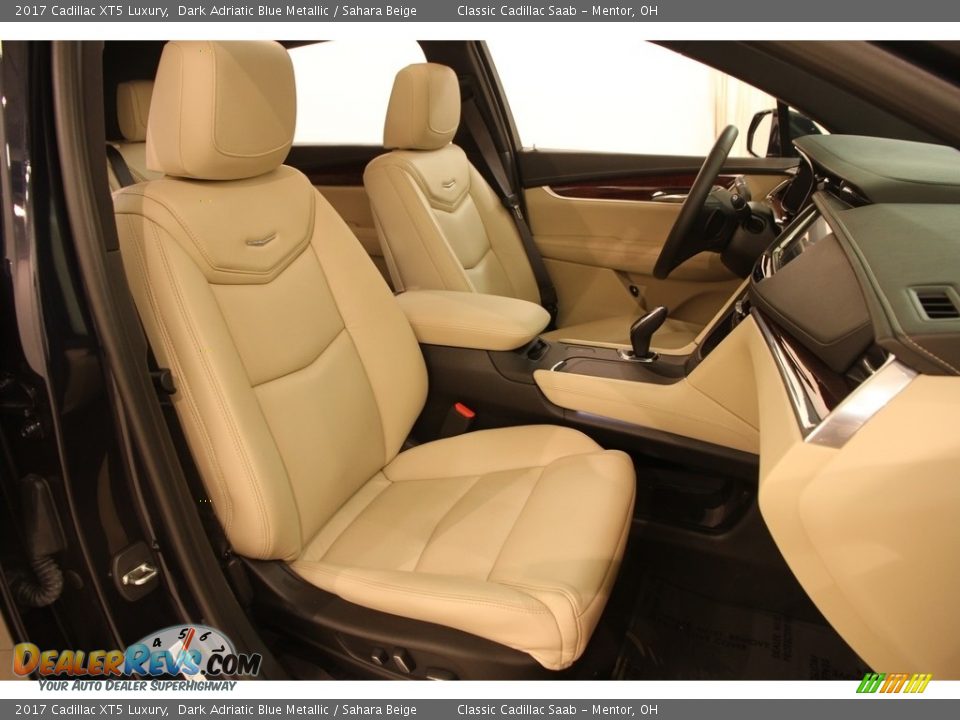 2017 Cadillac XT5 Luxury Dark Adriatic Blue Metallic / Sahara Beige Photo #13