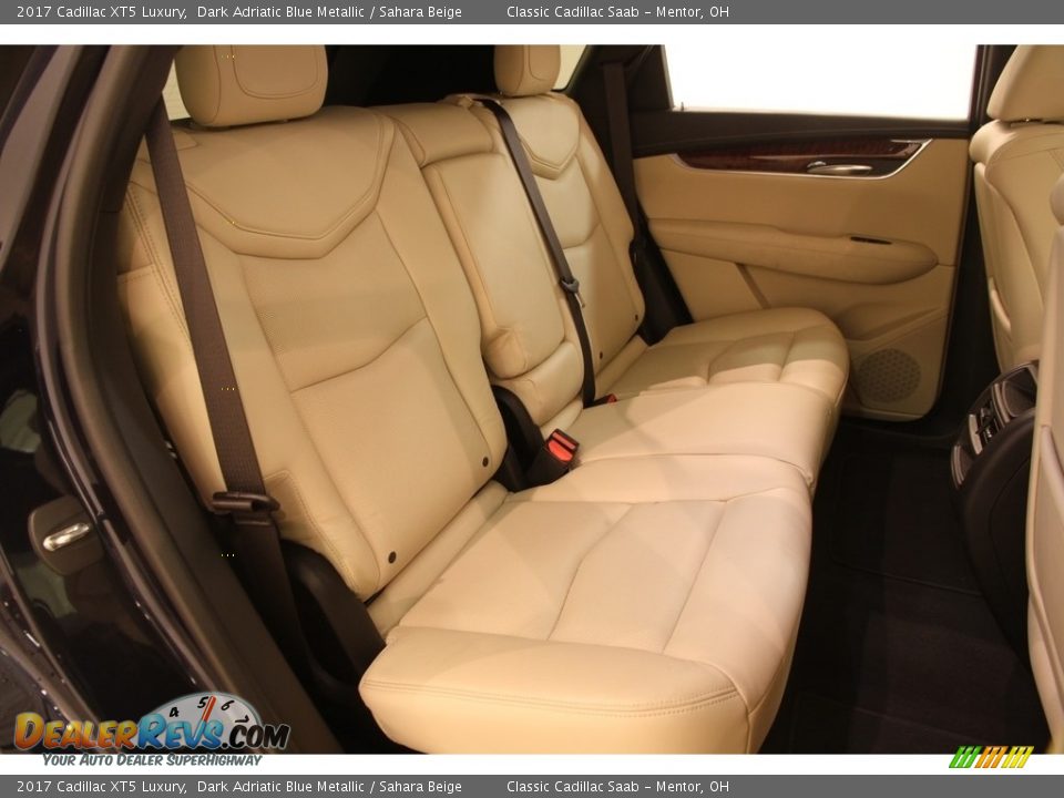 2017 Cadillac XT5 Luxury Dark Adriatic Blue Metallic / Sahara Beige Photo #14