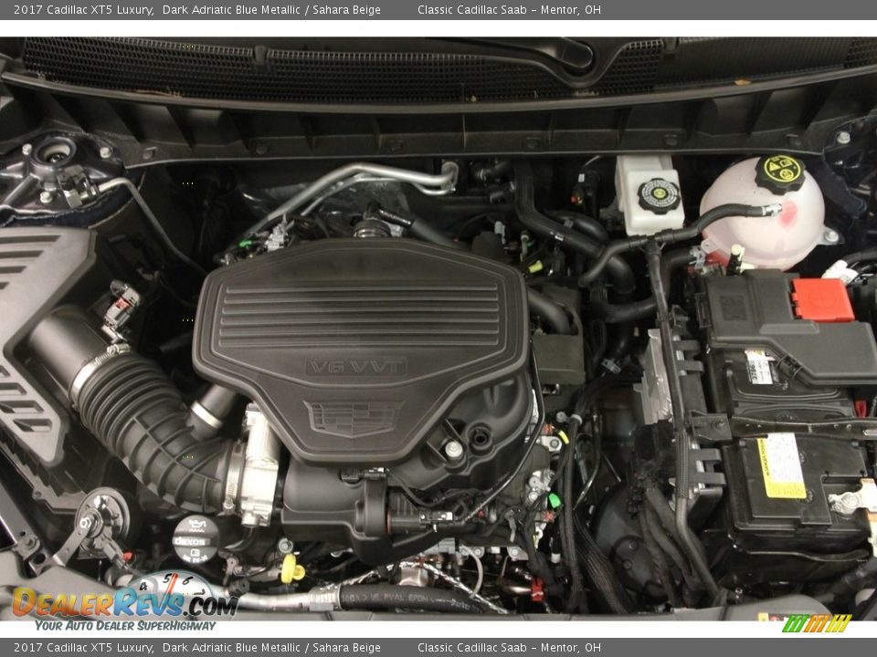 2017 Cadillac XT5 Luxury Dark Adriatic Blue Metallic / Sahara Beige Photo #17