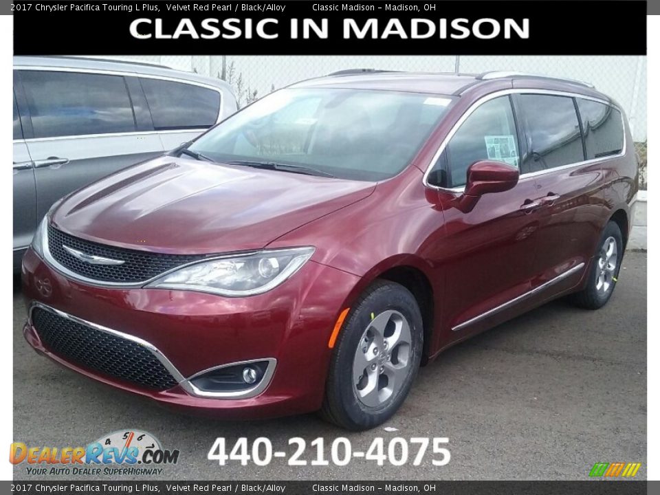 2017 Chrysler Pacifica Touring L Plus Velvet Red Pearl / Black/Alloy Photo #1