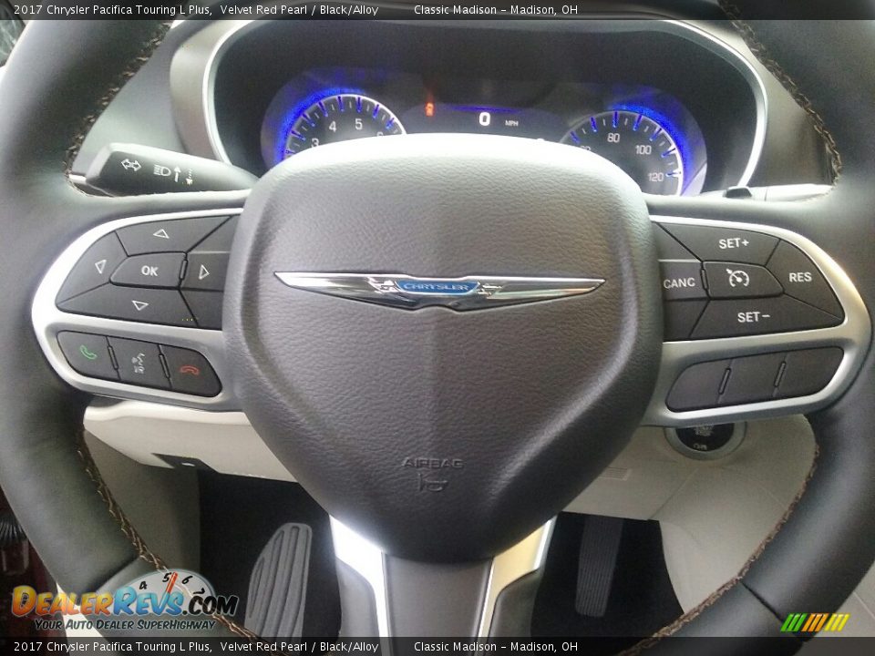 2017 Chrysler Pacifica Touring L Plus Velvet Red Pearl / Black/Alloy Photo #8
