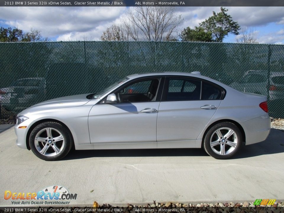 2013 BMW 3 Series 320i xDrive Sedan Glacier Silver Metallic / Black Photo #8