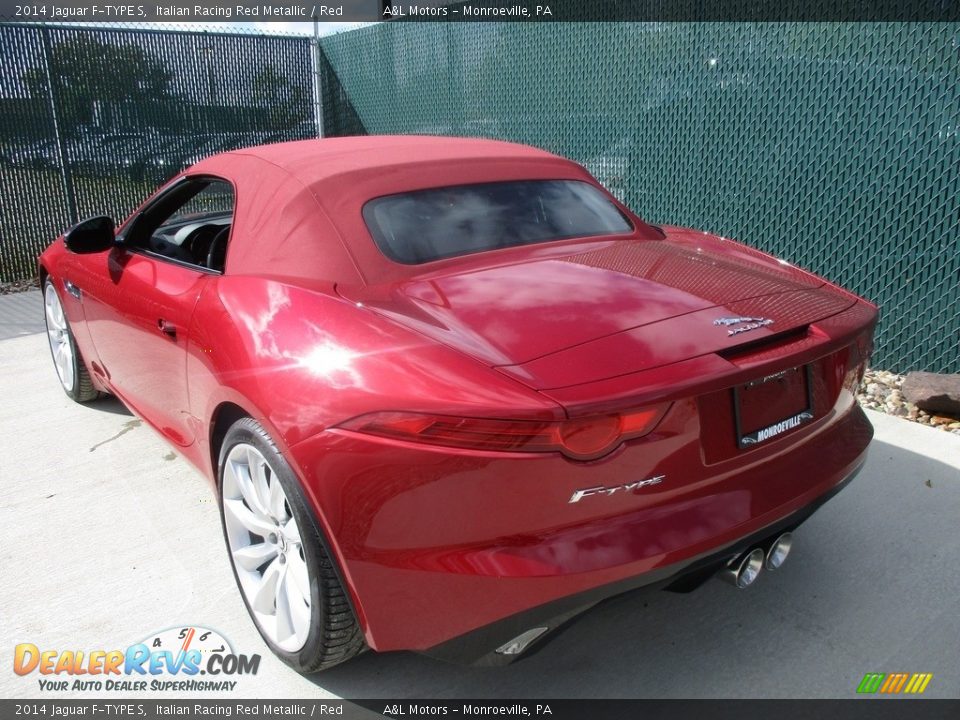 2014 Jaguar F-TYPE S Italian Racing Red Metallic / Red Photo #10