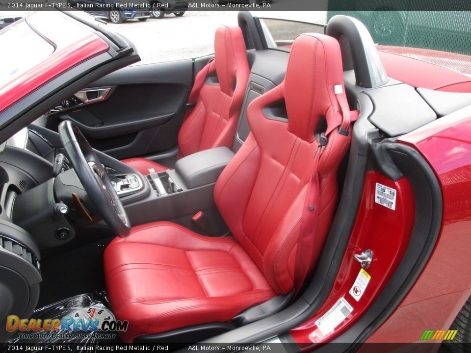 Red Interior - 2014 Jaguar F-TYPE S Photo #13