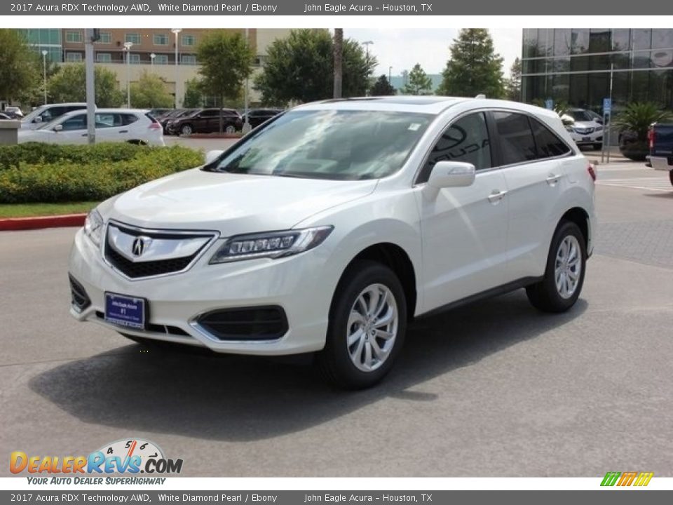 2017 Acura RDX Technology AWD White Diamond Pearl / Ebony Photo #3