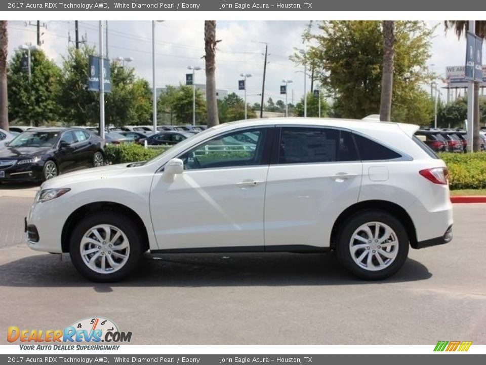 2017 Acura RDX Technology AWD White Diamond Pearl / Ebony Photo #4