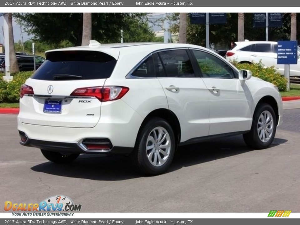 2017 Acura RDX Technology AWD White Diamond Pearl / Ebony Photo #7