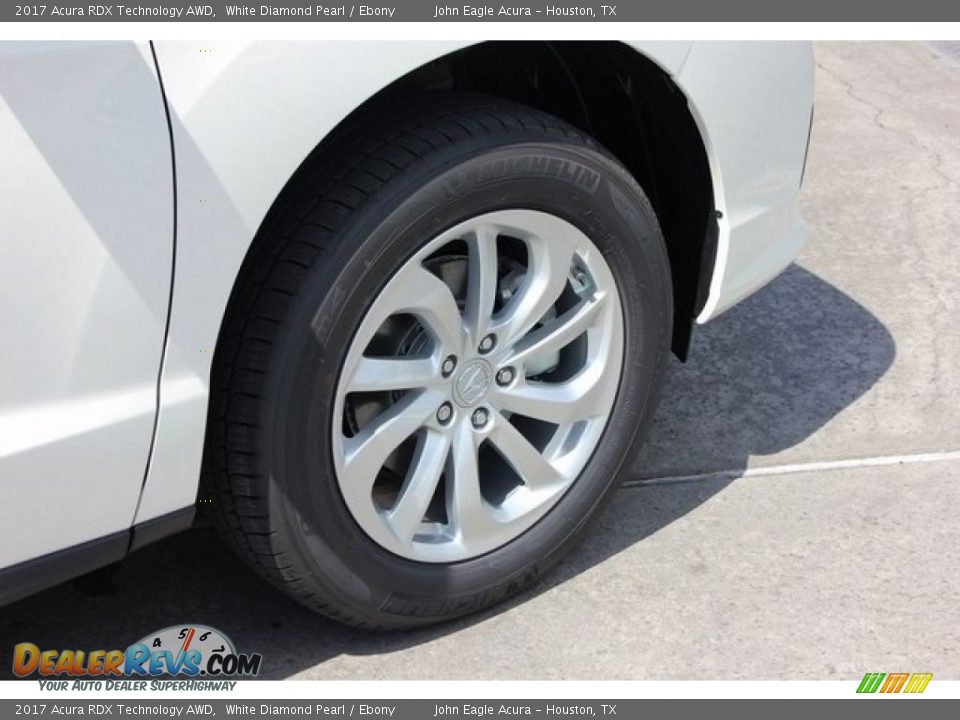 2017 Acura RDX Technology AWD White Diamond Pearl / Ebony Photo #12