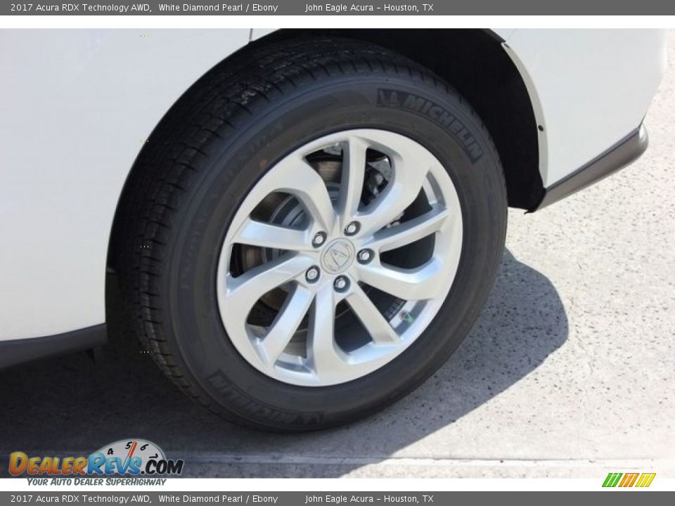 2017 Acura RDX Technology AWD White Diamond Pearl / Ebony Photo #14
