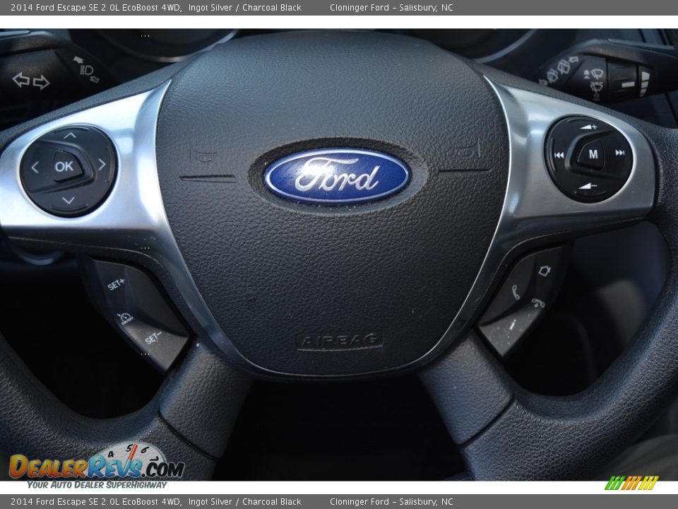 2014 Ford Escape SE 2.0L EcoBoost 4WD Ingot Silver / Charcoal Black Photo #22