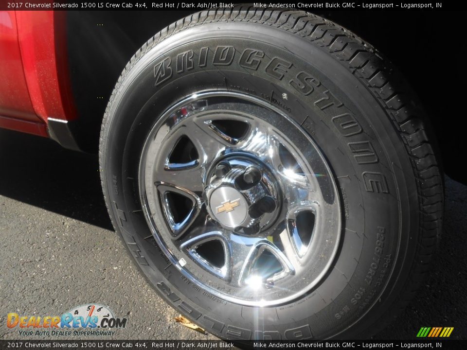 2017 Chevrolet Silverado 1500 LS Crew Cab 4x4 Red Hot / Dark Ash/Jet Black Photo #3