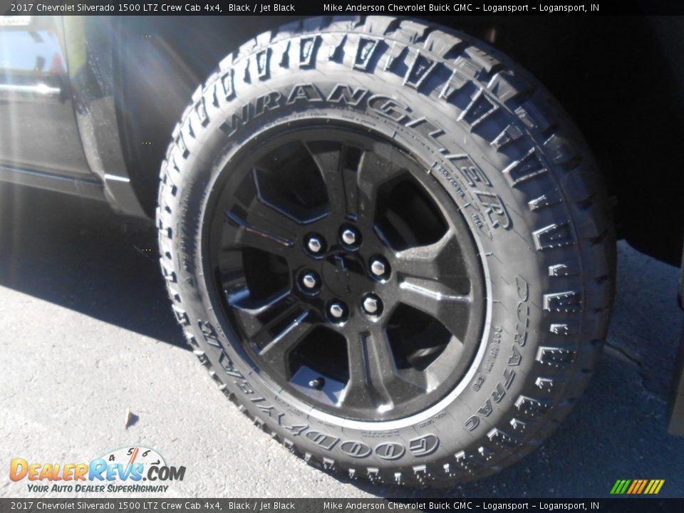 2017 Chevrolet Silverado 1500 LTZ Crew Cab 4x4 Black / Jet Black Photo #2