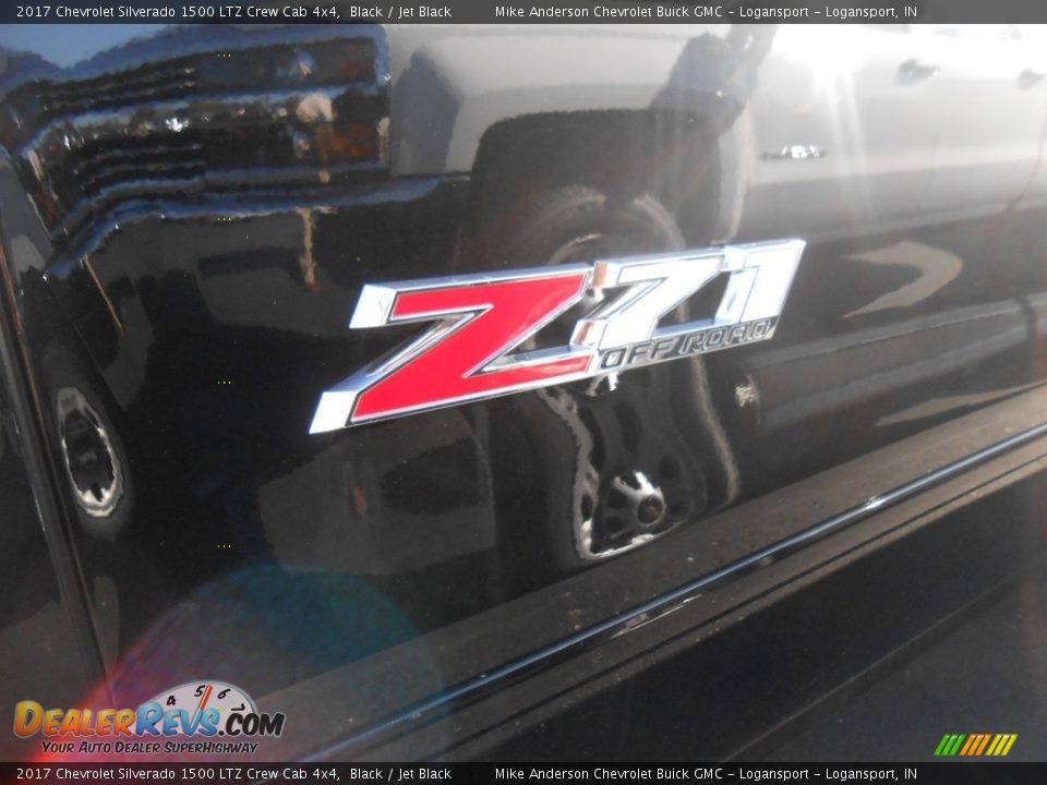 2017 Chevrolet Silverado 1500 LTZ Crew Cab 4x4 Black / Jet Black Photo #3