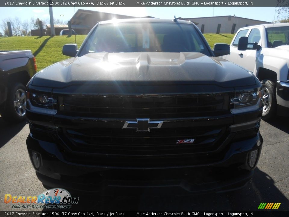 2017 Chevrolet Silverado 1500 LTZ Crew Cab 4x4 Black / Jet Black Photo #4