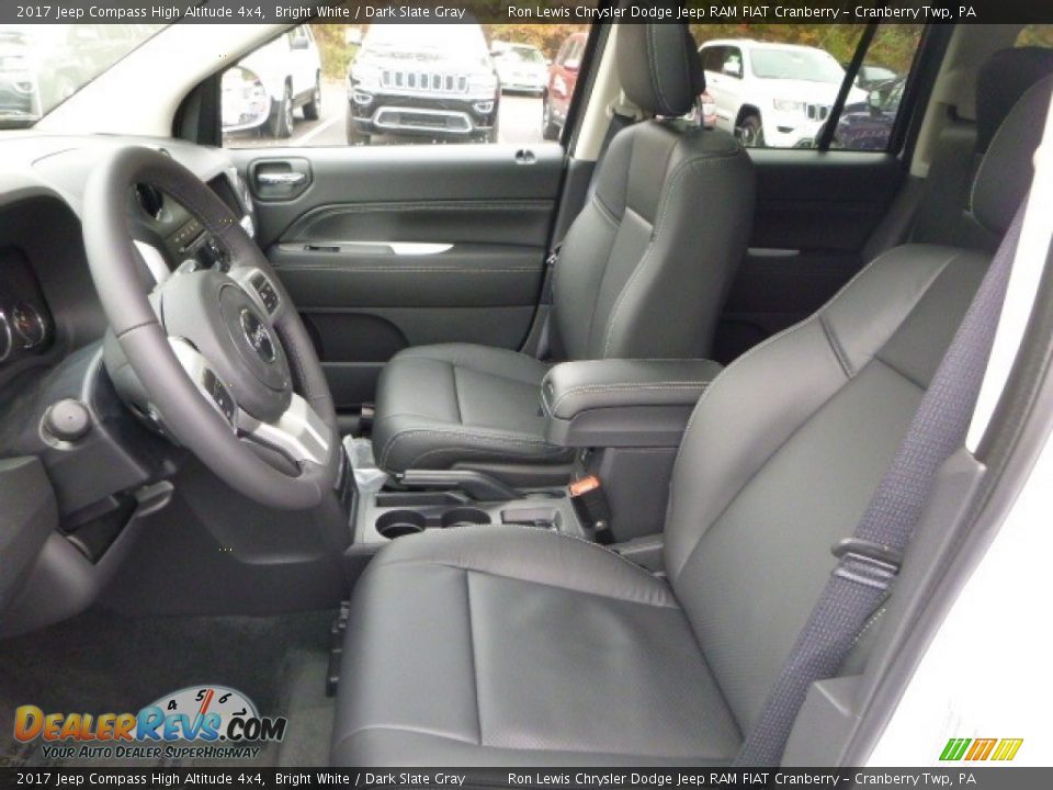 Dark Slate Gray Interior - 2017 Jeep Compass High Altitude 4x4 Photo #14