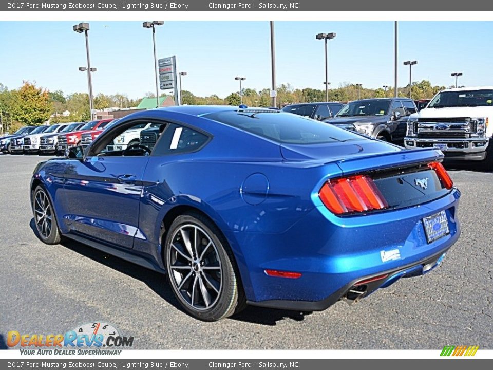 2017 Ford Mustang Ecoboost Coupe Lightning Blue / Ebony Photo #18