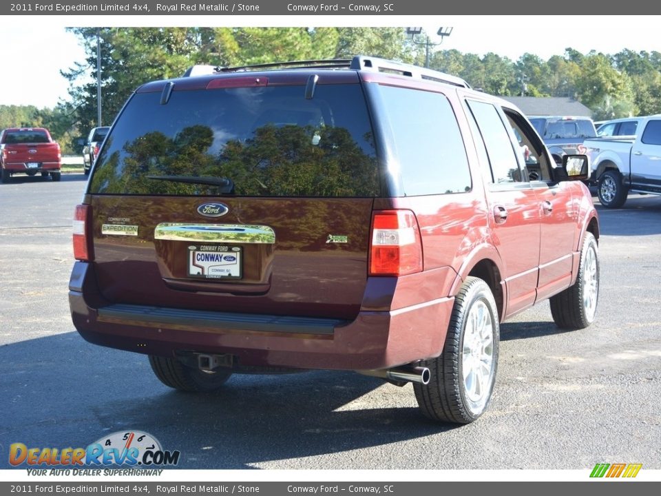 2011 Ford Expedition Limited 4x4 Royal Red Metallic / Stone Photo #3