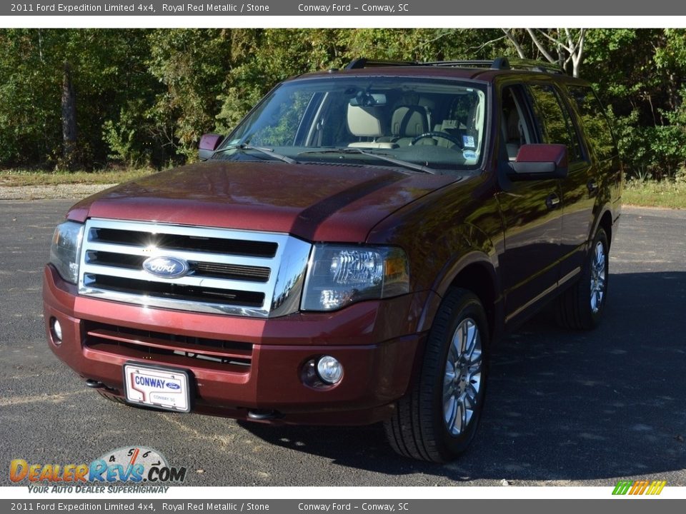 2011 Ford Expedition Limited 4x4 Royal Red Metallic / Stone Photo #12